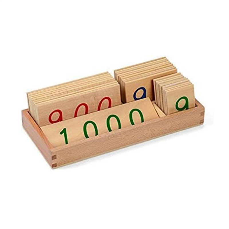 Large Wooden Number Cards With Box (1-1000)