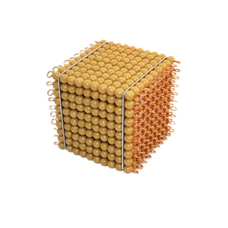 Golden Bead Thousand Cube