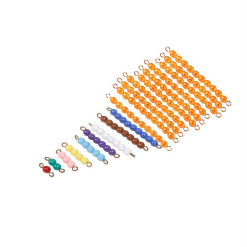 Colored Bead Stairs 1-9 and tens