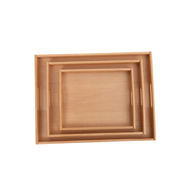 Wooden Trays -Set of 3  D060