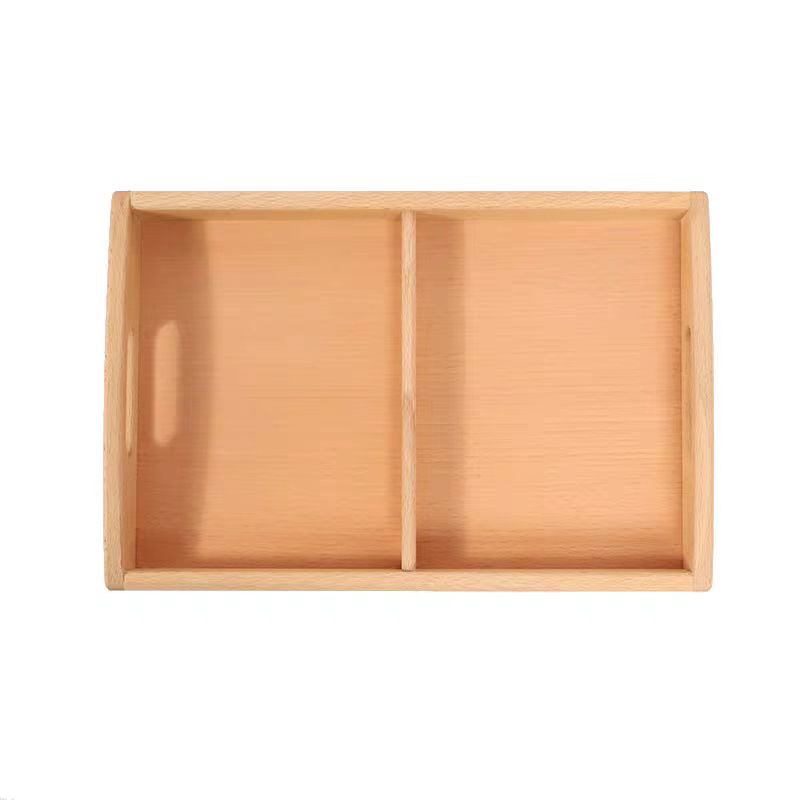 Wooden Medium Tray with Compartments  D064-1