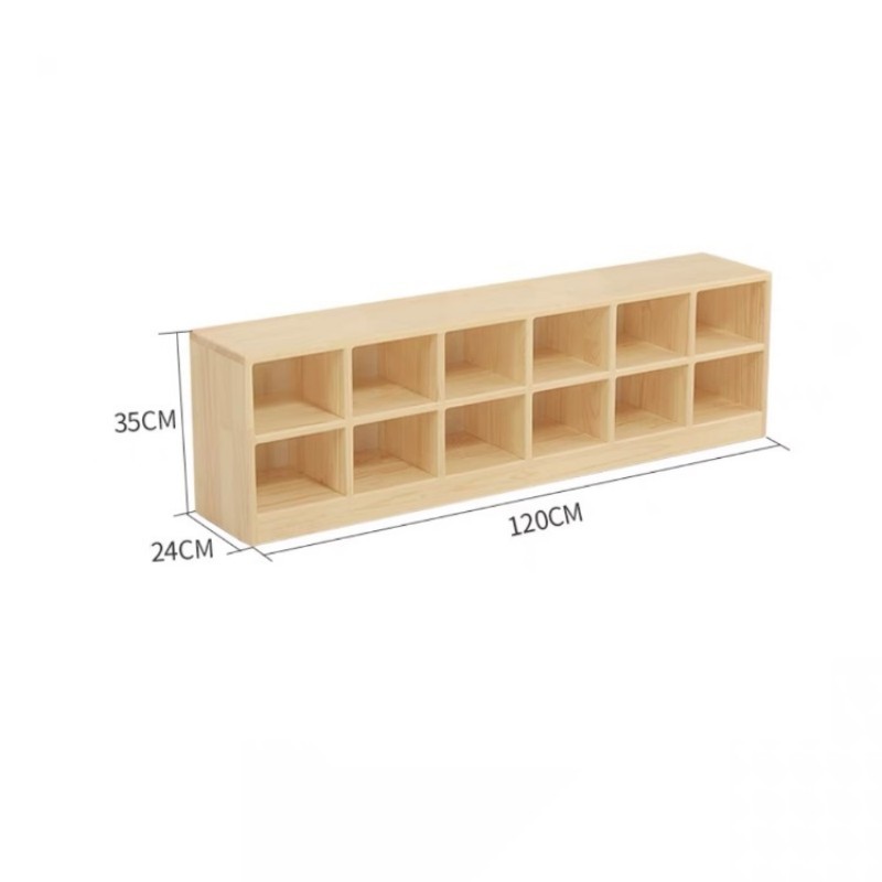 Pinewood 12 grid shoe cabinet