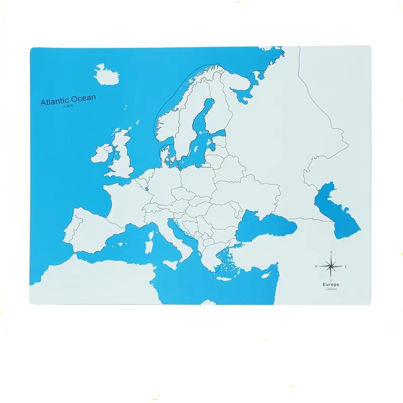 Labeled Europe Control Map
-PVC