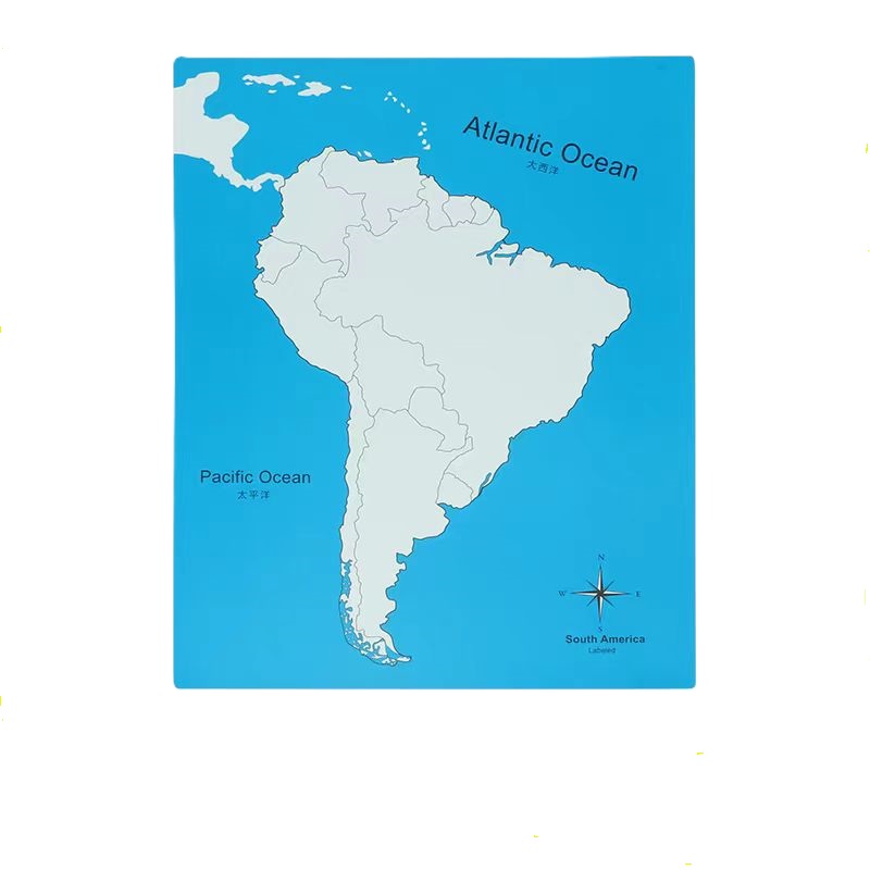 Labeled South America Control Map
-PVC