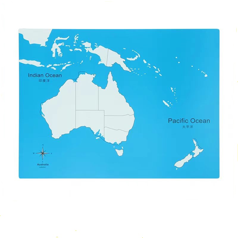 Labeled Australia Control Map
-PVC