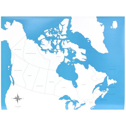 Labeled Canada Control Map