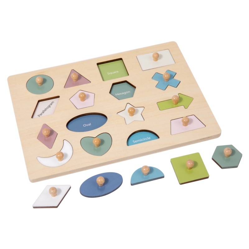 Multiple Shapes Puzzle - 16 shapes