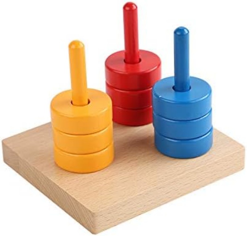 Large Three Pegs with Small Rings