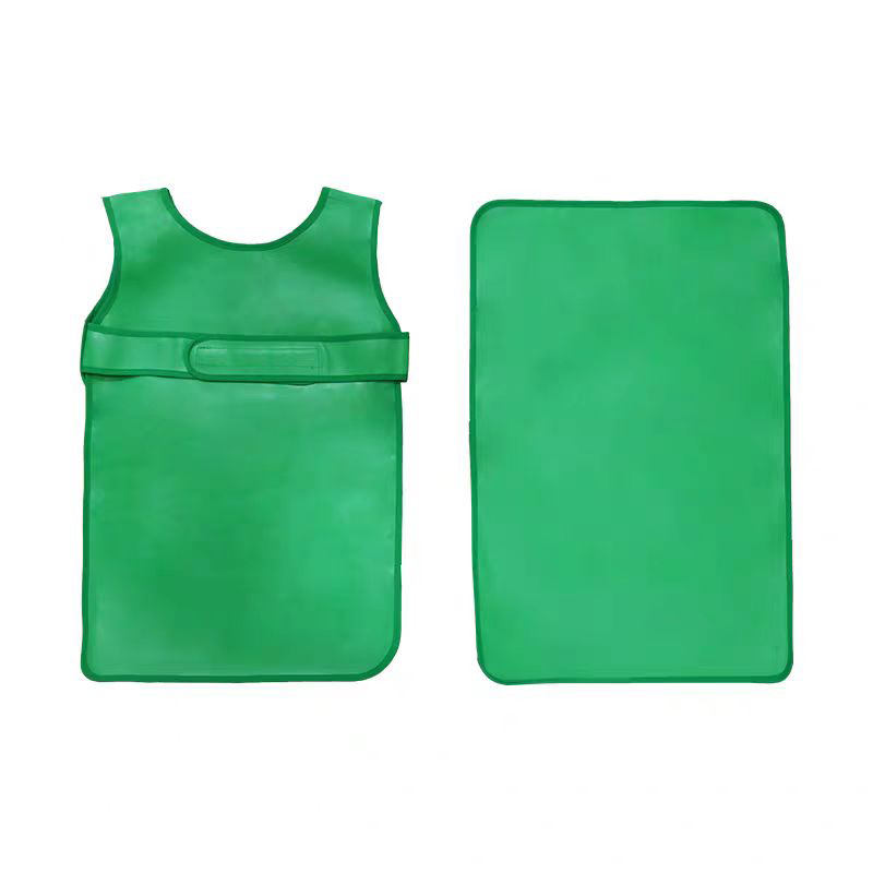 Kid Easy-Fasten Water-Resistant Apron with Pad
-Green  I615-5