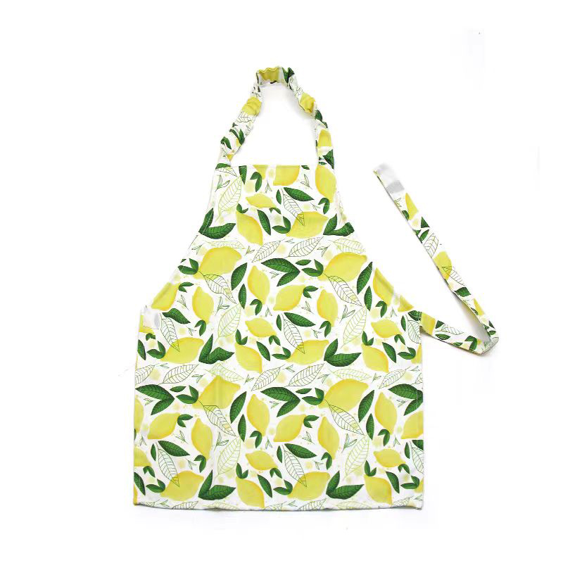 Kid Easy-Fasten Water-Resistant Apron
-Lemon Pattern.  I617-5