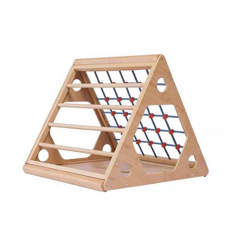 Beechwood Triangle ladder (with mesh rope)