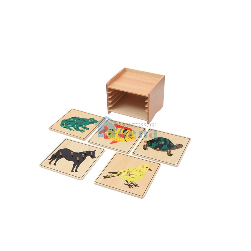 Animal  Puzzle Cabinet
(5 Puzzles Included)