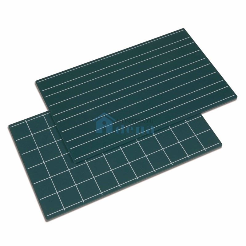Greenboards with Double Lines and 
Squares (2pcs)