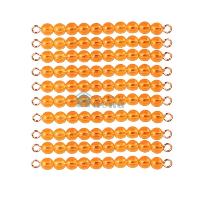 10 Golden Bead Bars of Ten