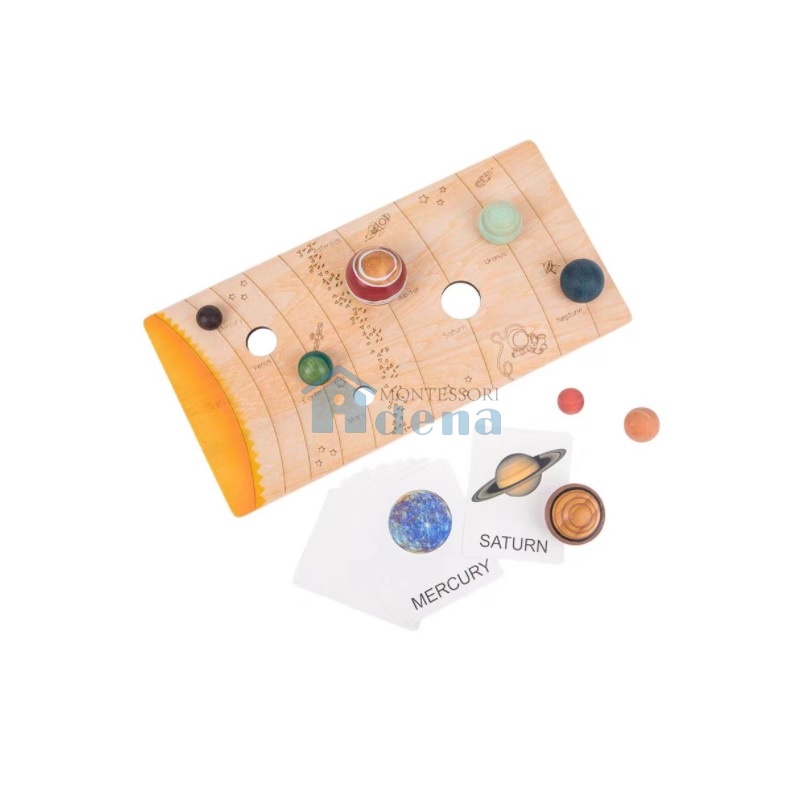 Match puzzle of Solar System with Name Cards
