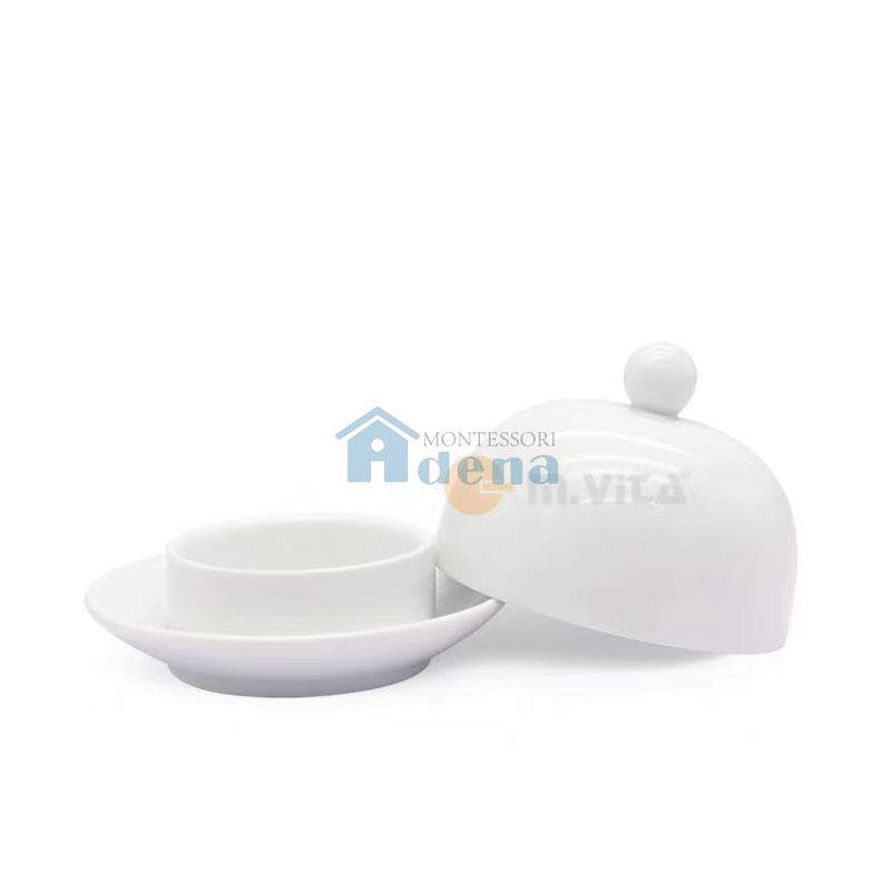 Ceramic Jam Cup with Cover  F1070