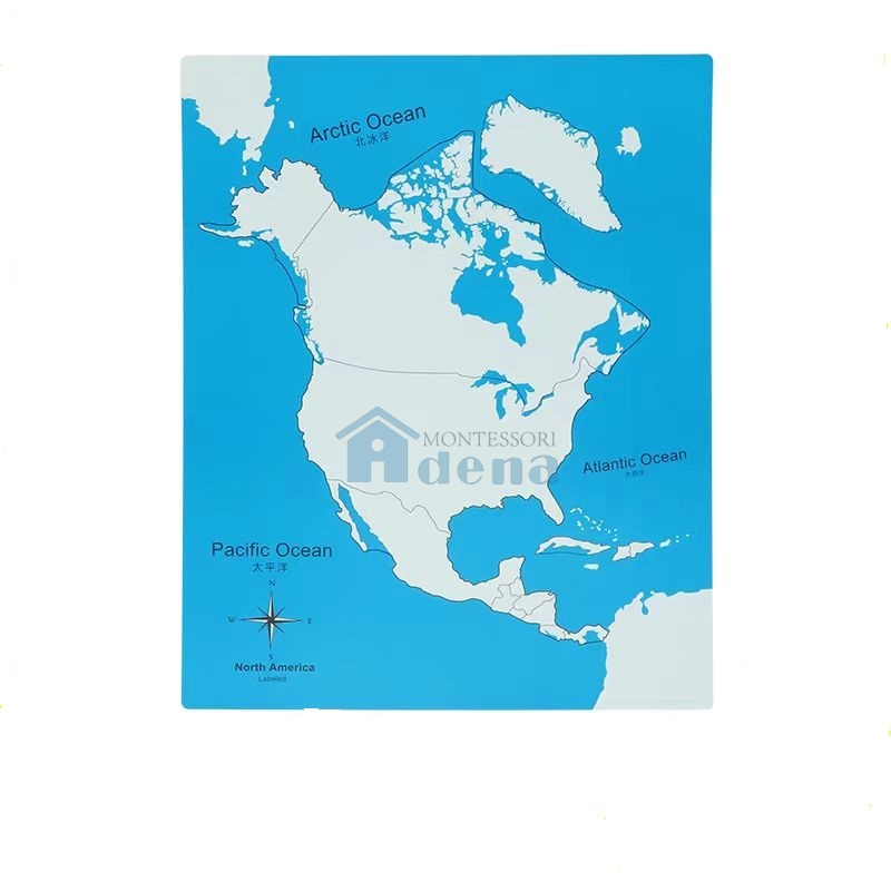 Labeled North America Control Map-PVC