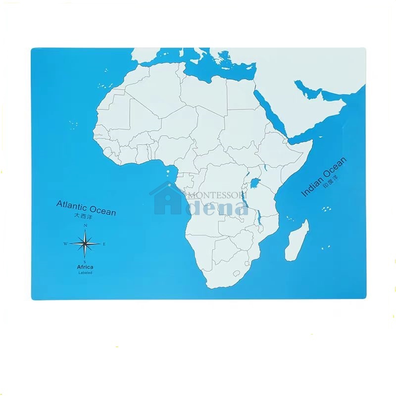 Labeled Africa Control Map-PVC