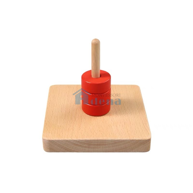 Small Discs on Vertical Dowel