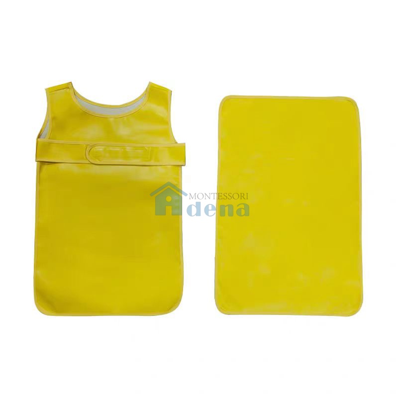 Kid Easy-Fasten Water-Resistant Apron with Pad
-Yellow  I615-2