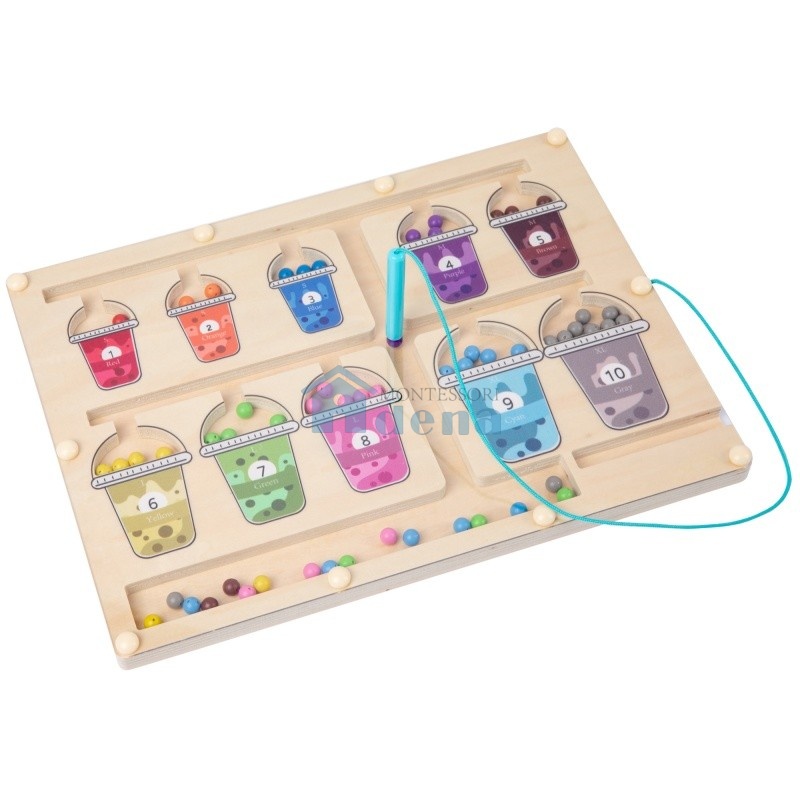 Magnetic Number Color Classification Beads