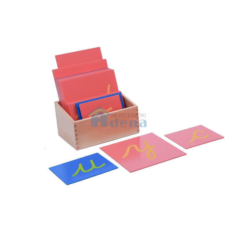 Lower Case Sandpaper Letters  ,with Box - Cursive