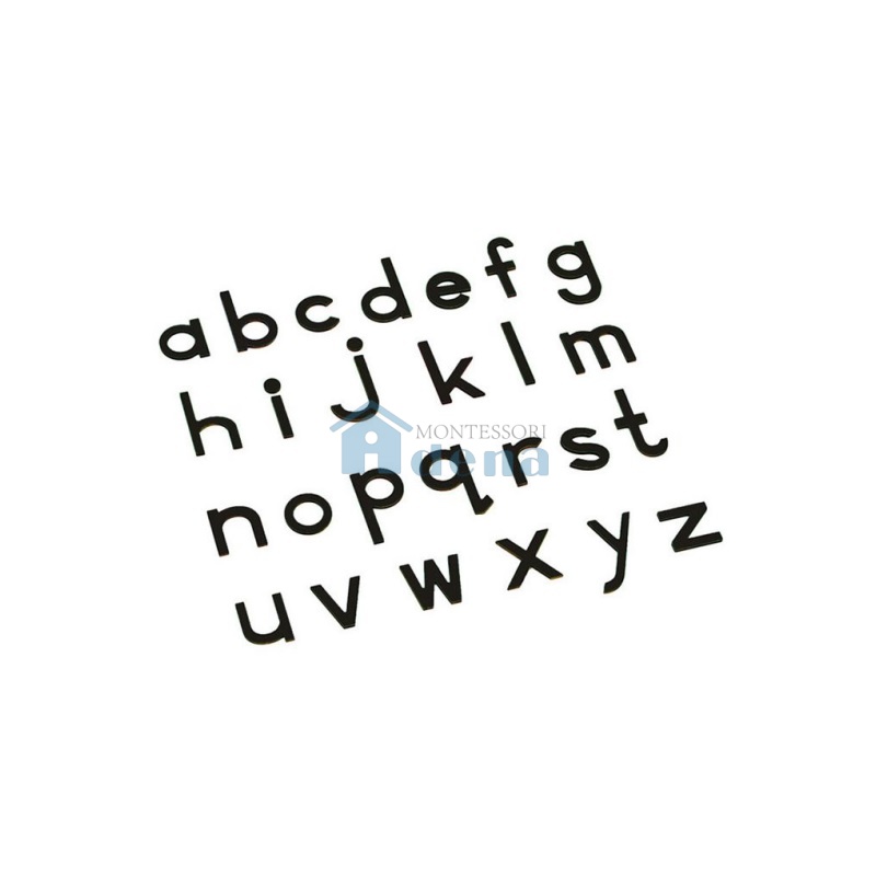 Lowercase Small Movable Alphabet - Black