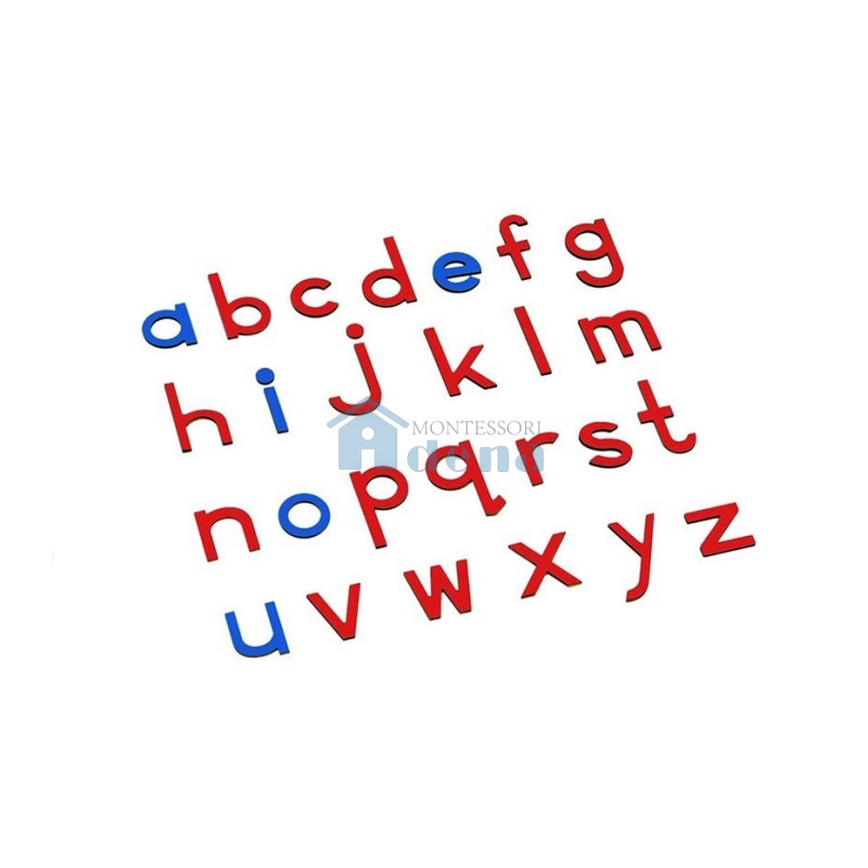 Lowercase Small Movable Alphabet - Blue & Red