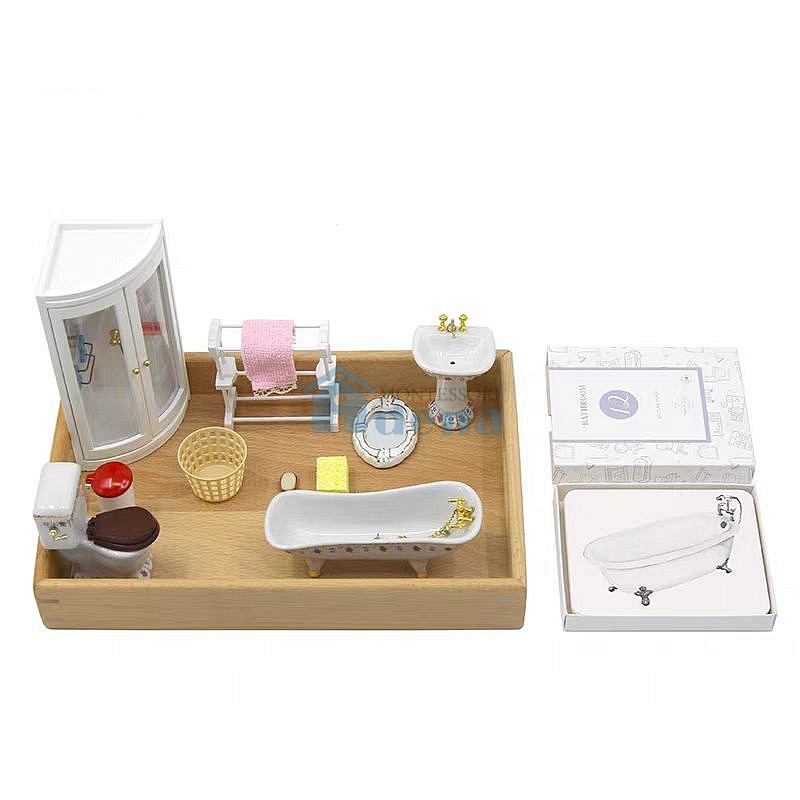Objects With Similar Matching Cards
-Bathroom Tools with wooden tray