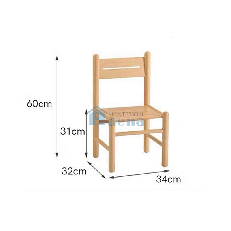 Beechwood Round stick chair
