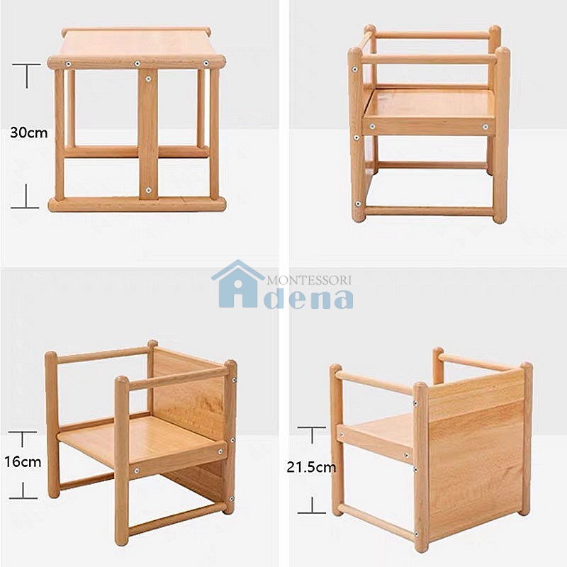 Beechwood+ plywood Multi function - three sided chair