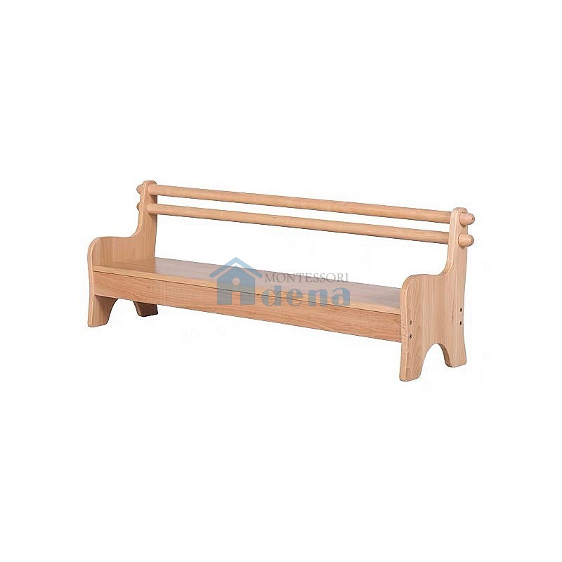 Beechwood Long shoe changing stool