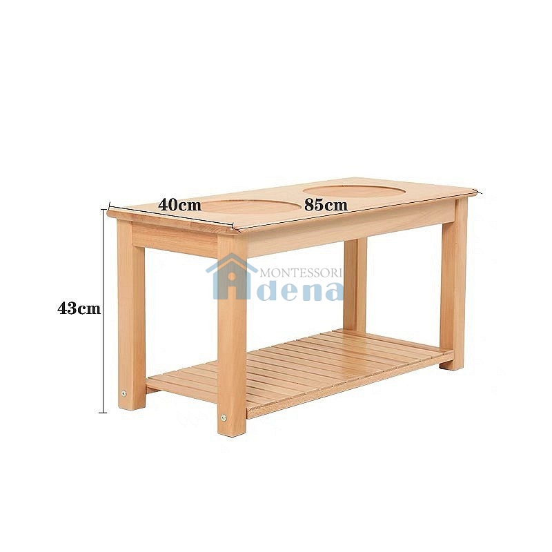 Beechwood Laundry table (excluding containers as shown in the diagram)