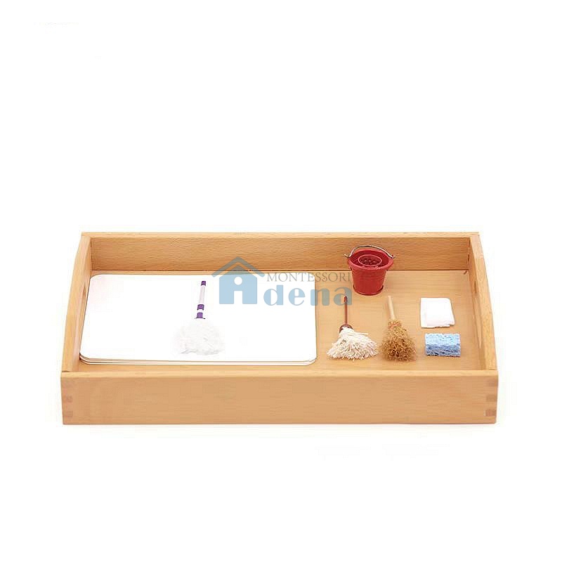 Objects With Similar Matching Cards
-cleaning tools with wooden tray
