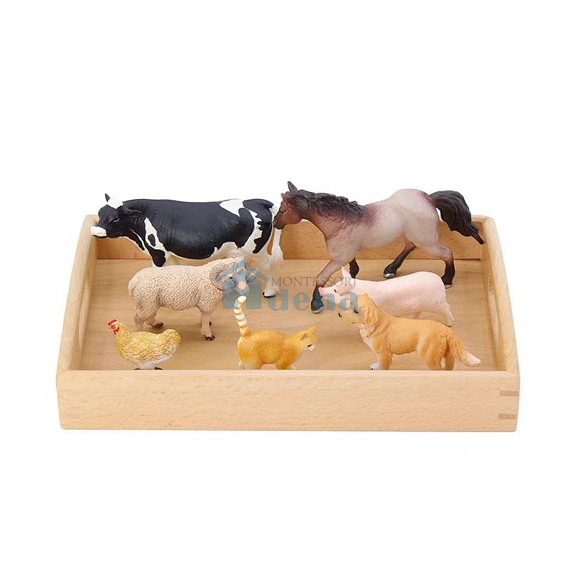 Replicas Objects
-Farm Animals with wooden tray