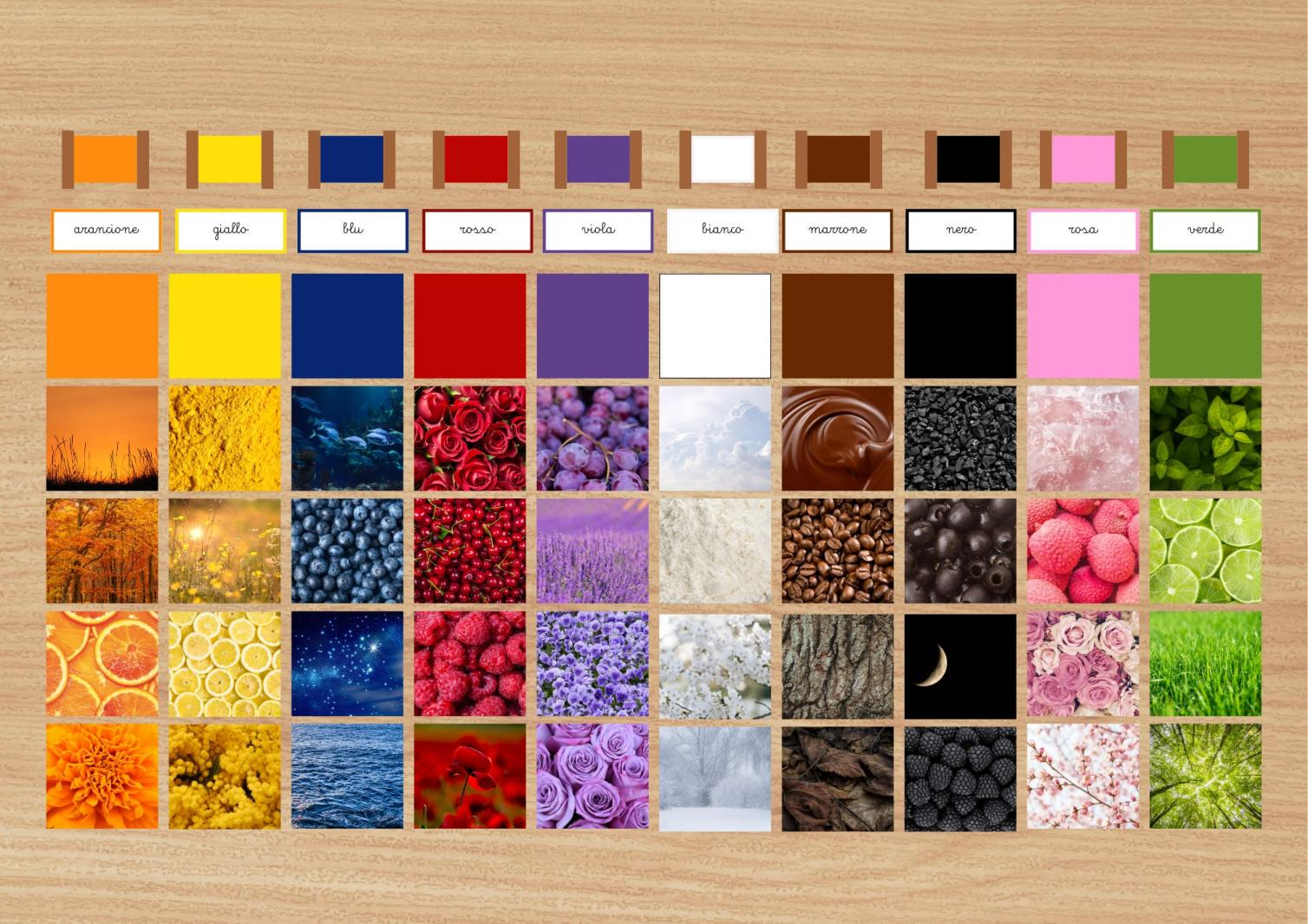 How to Use Montessori Color Tablets for Autumn Shades Matchi？